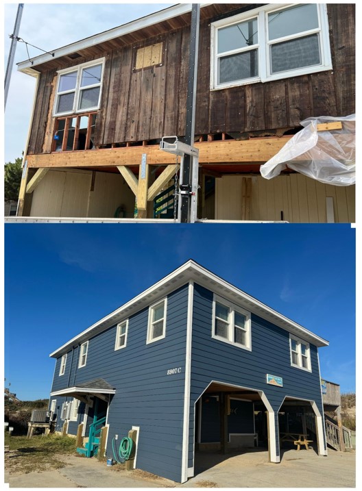 Before and After Siding